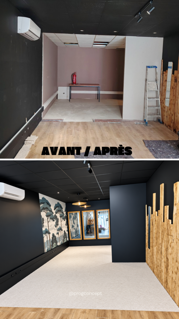 création de cabine d'essayage boutique hola2